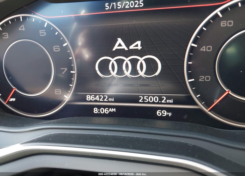 2017 AUDI A4 VIN: WAULNAF45HN043615