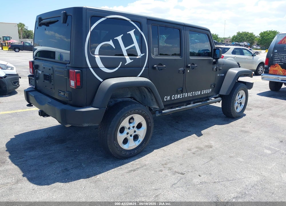 2016 JEEP WRANGLER UNLIMITED SPORT VIN: 1C4BJWDG8GL329912