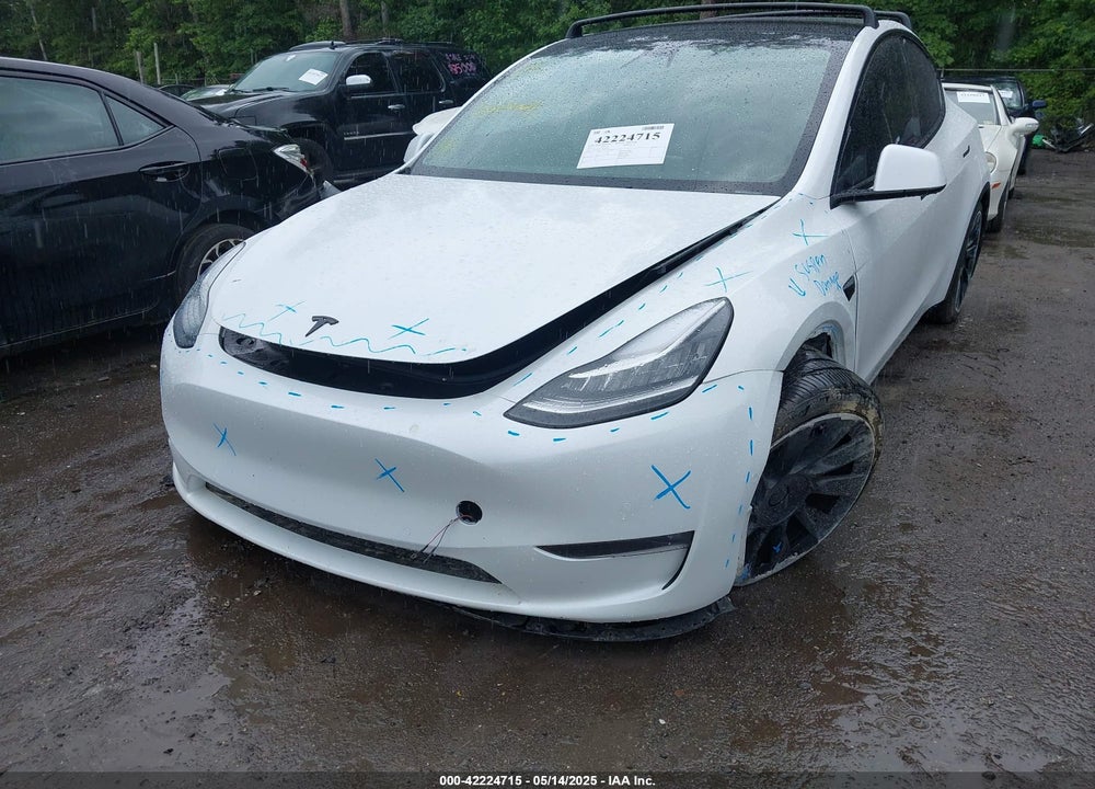 2021 TESLA MODEL Y LONG RANGE DUAL MOTOR ALL-WHEEL DRIVE VIN: 5YJYGDEE7MF108245
