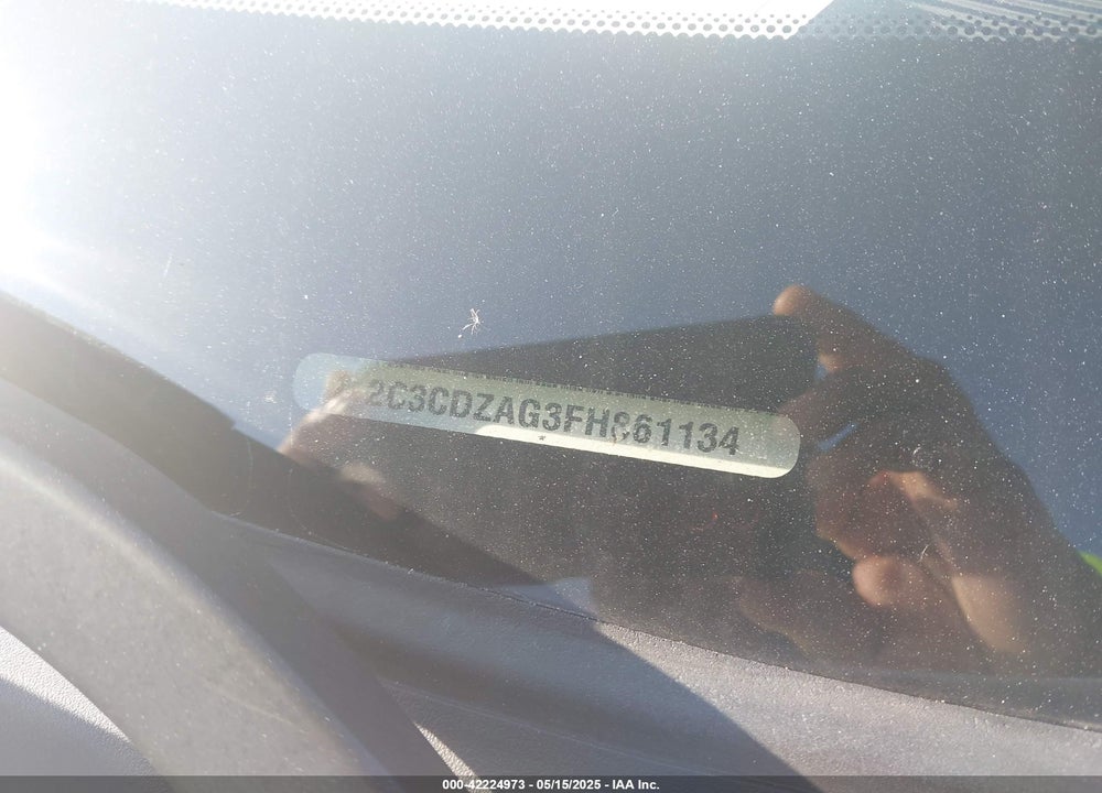 2015 DODGE CHALLENGER VIN: 2C3CDZAG3FH861134