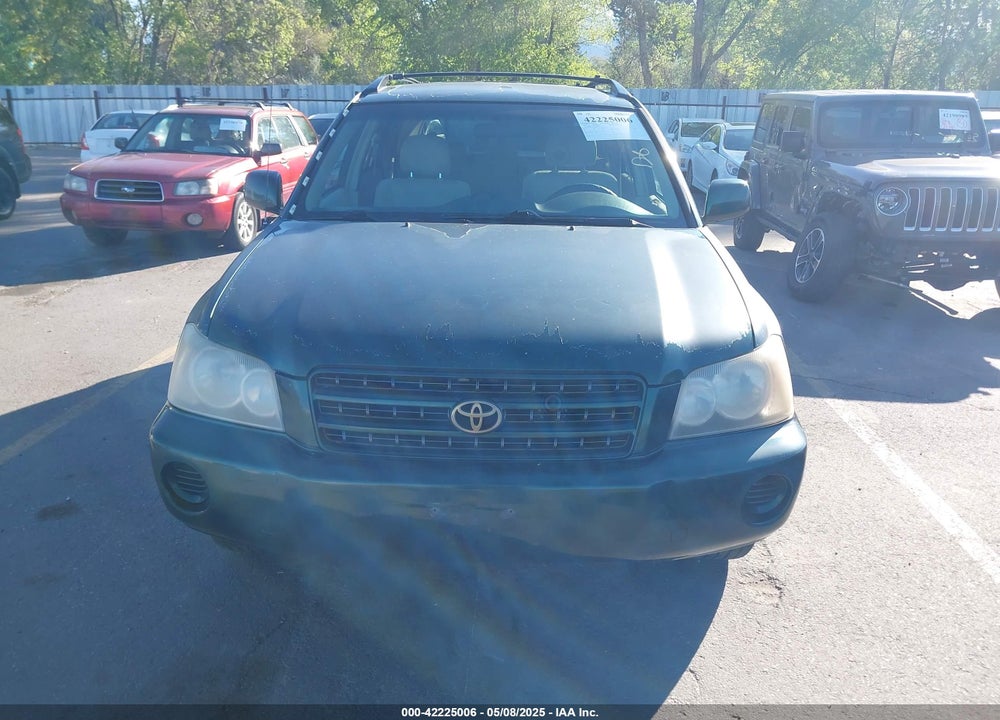 2001 TOYOTA HIGHLANDER V6 VIN: JTEHF21A410024822