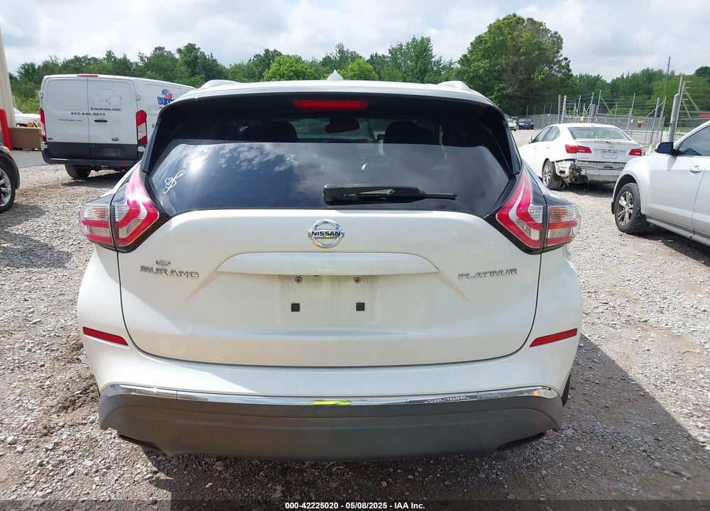 2015 NISSAN MURANO PLATINUM VIN: 5N1AZ2MG5FN204541
