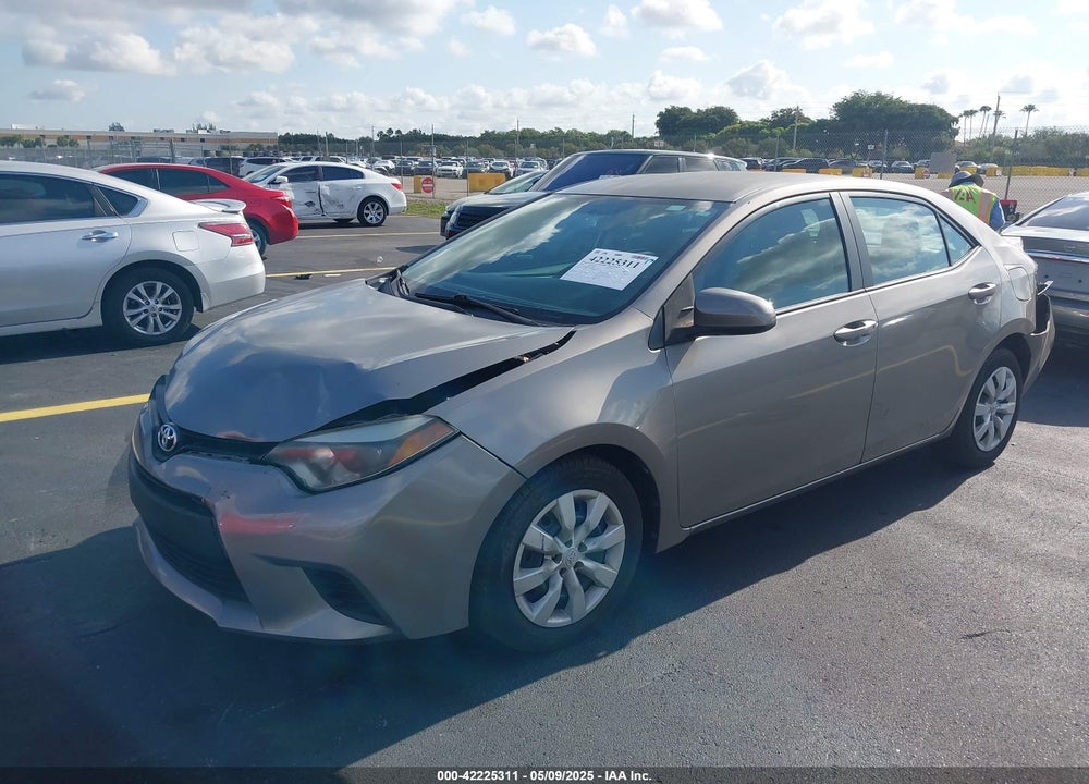 2014 TOYOTA COROLLA LE VIN: 2T1BURHEXEC155427