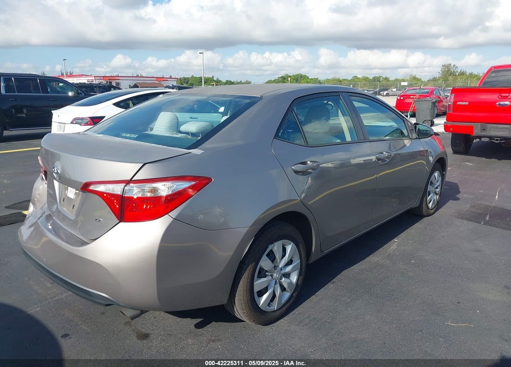 2014 TOYOTA COROLLA LE VIN: 2T1BURHEXEC155427