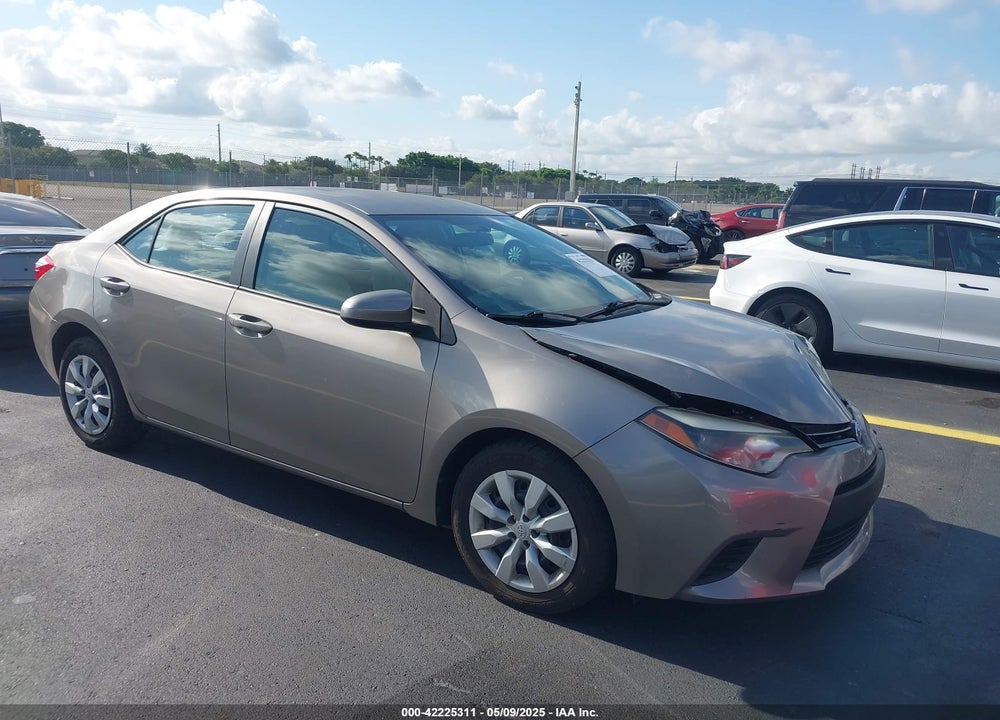 2014 TOYOTA COROLLA LE VIN: 2T1BURHEXEC155427