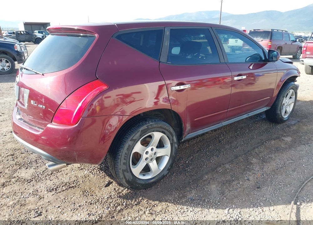 2005 NISSAN MURANO SL VIN: JN8AZ08W35W434733