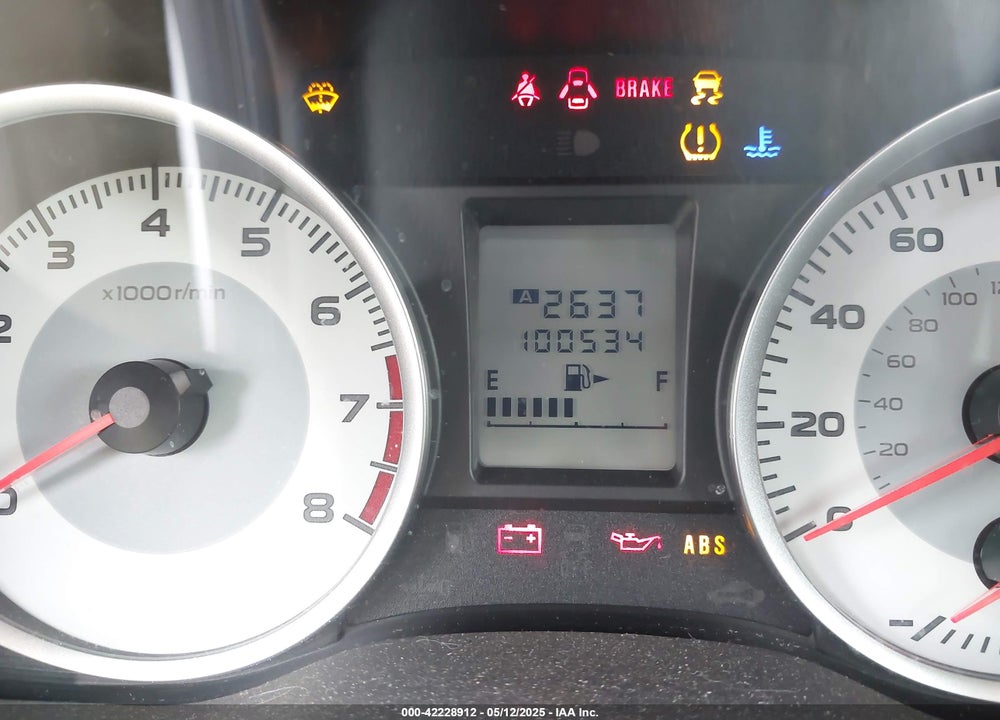 2012 SUBARU IMPREZA VIN: JF1GPAL60CG225214