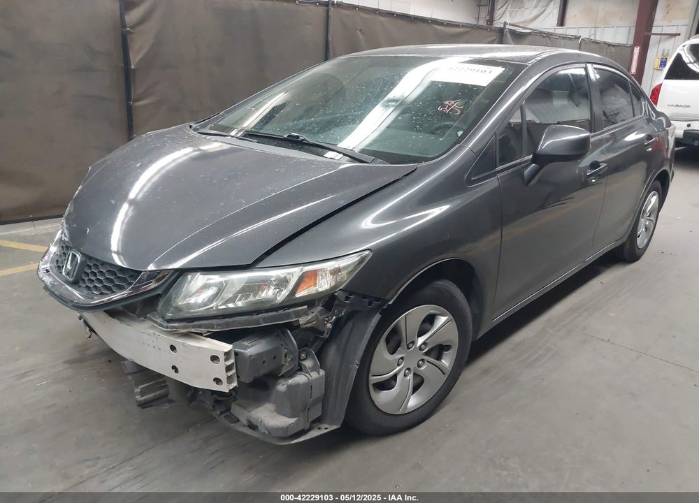 2013 HONDA CIVIC LX VIN: 19XFB2F50DE026307