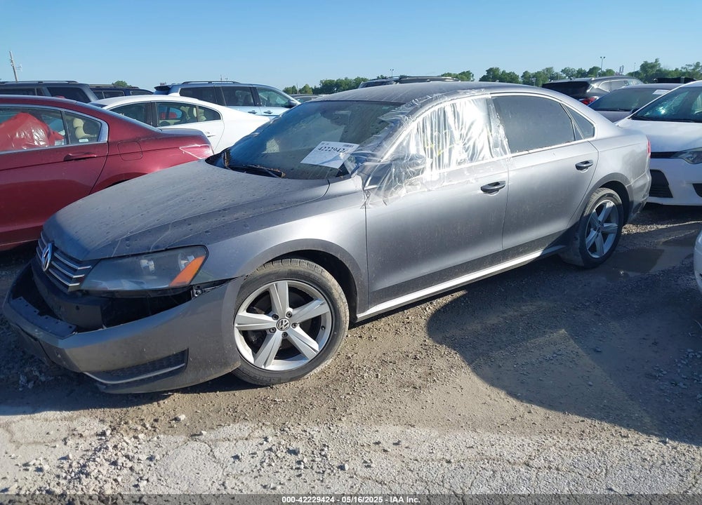2012 VOLKSWAGEN PASSAT VIN: 1VWBH7A3XCC078160