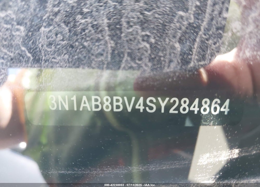 2025 NISSAN SENTRA VIN: 3N1AB8BV4SY284864