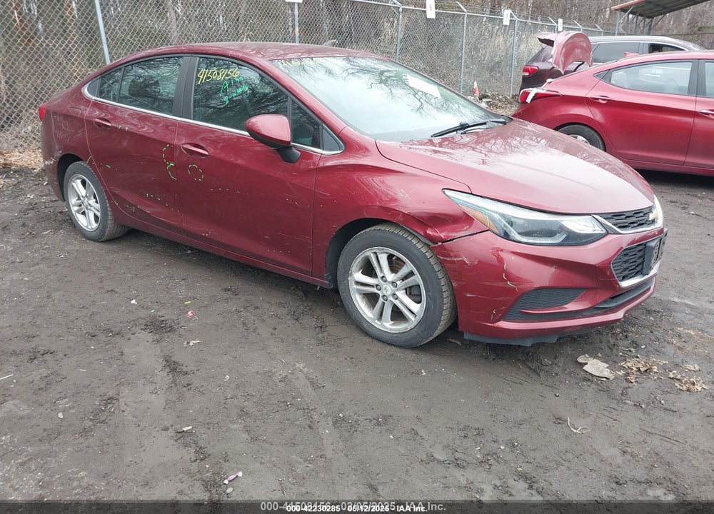 2016 CHEVROLET CRUZE LT AUTO VIN: 1G1BE5SM9G7241511