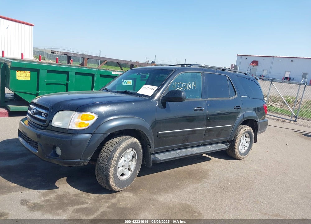 2002 TOYOTA SEQUOIA LIMITED V8 VIN: 5TDBT48A12S087265