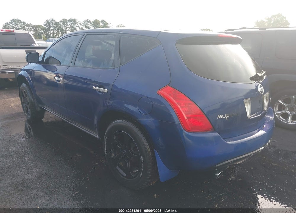 2004 NISSAN MURANO SL VIN: JN8AZ08T74W201863