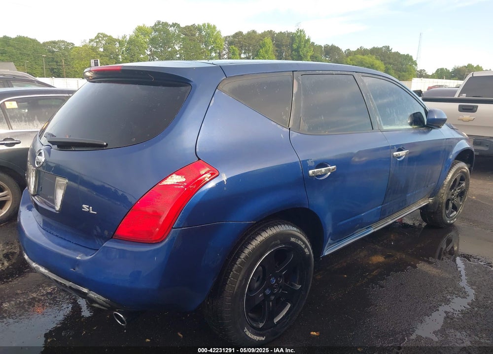 2004 NISSAN MURANO SL VIN: JN8AZ08T74W201863