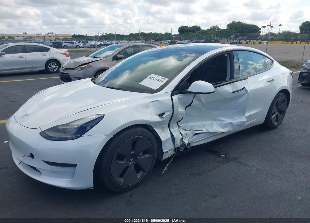 2022 TESLA MODEL 3 REAR-WHEEL DRIVE VIN: 5YJ3E1EA2NF332648