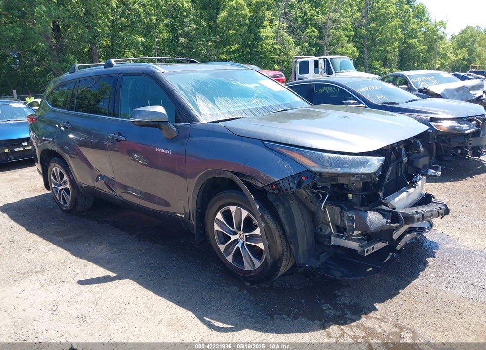 2021 TOYOTA HIGHLANDER HYBRID XLE VIN: 5TDGBRCH5MS518400