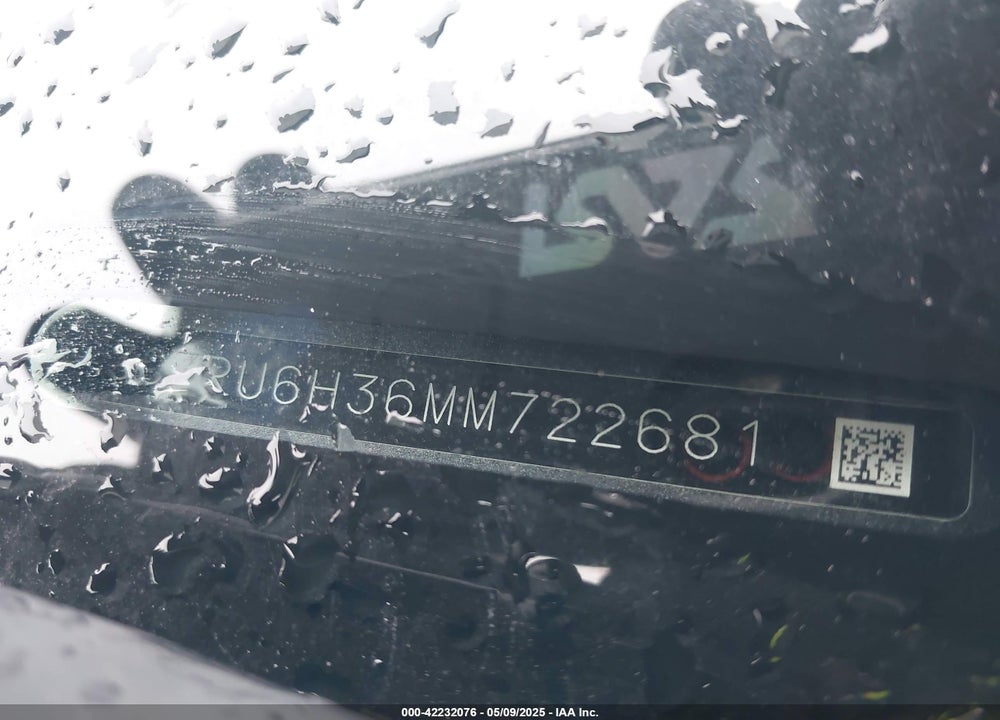 2021 HONDA HR-V VIN: 3CZRU6H36MM722681