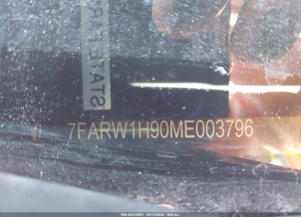 2021 HONDA CR-V VIN: 7FARW1H90ME003796