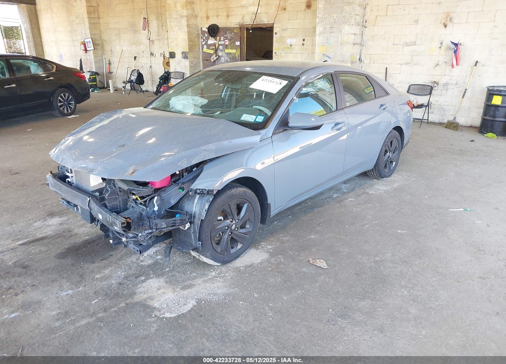 2022 HYUNDAI ELANTRA HYBRID BLUE VIN: KMHLM4AJ1NU024044