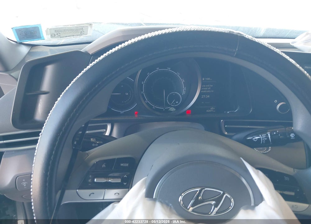 2022 HYUNDAI ELANTRA HYBRID BLUE VIN: KMHLM4AJ1NU024044