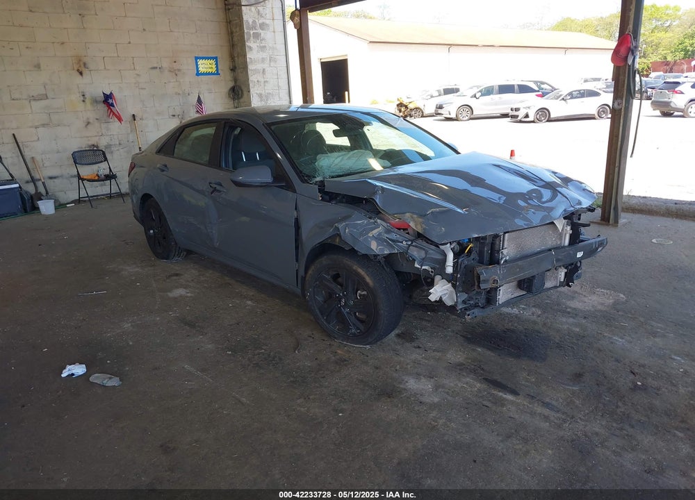 2022 HYUNDAI ELANTRA HYBRID BLUE VIN: KMHLM4AJ1NU024044