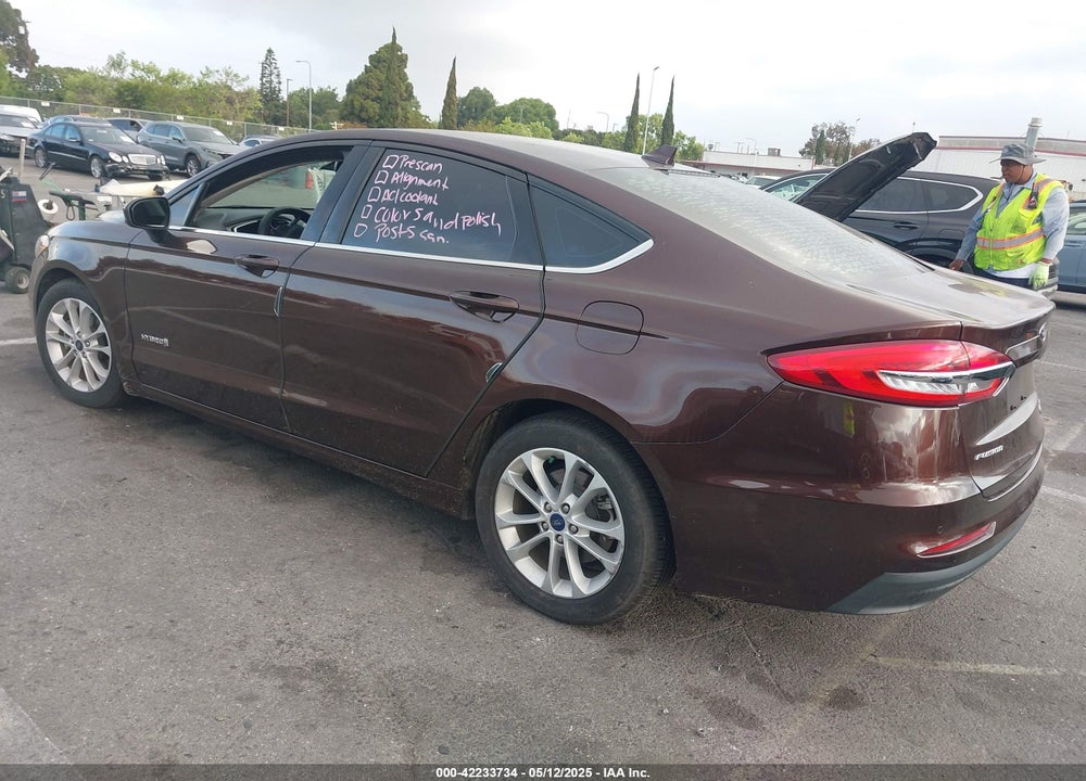 2019 FORD FUSION HYBRID VIN: 3FA6P0LU5KR175048