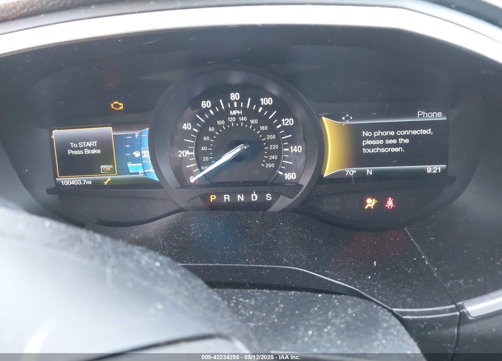 2017 FORD EDGE TITANIUM VIN: 2FMPK4K9XHBB89970
