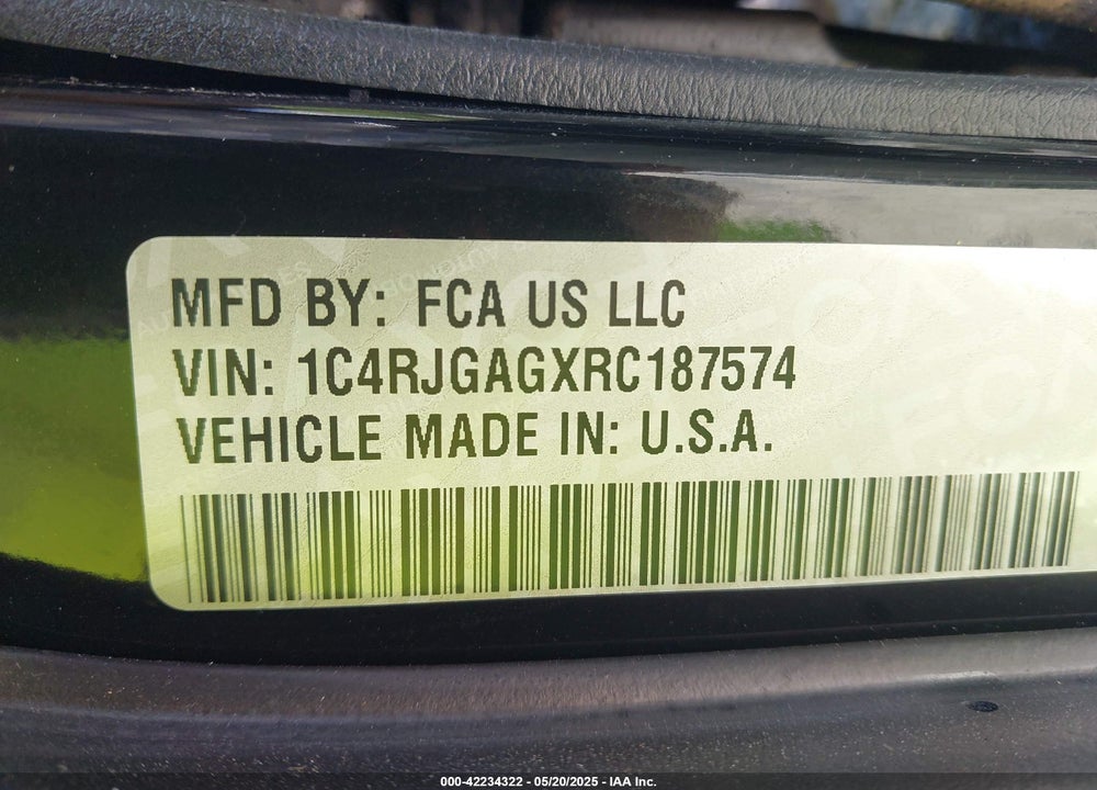 2024 JEEP GRAND CHEROKEE LAREDO 4X2 VIN: 1C4RJGAGXRC187574