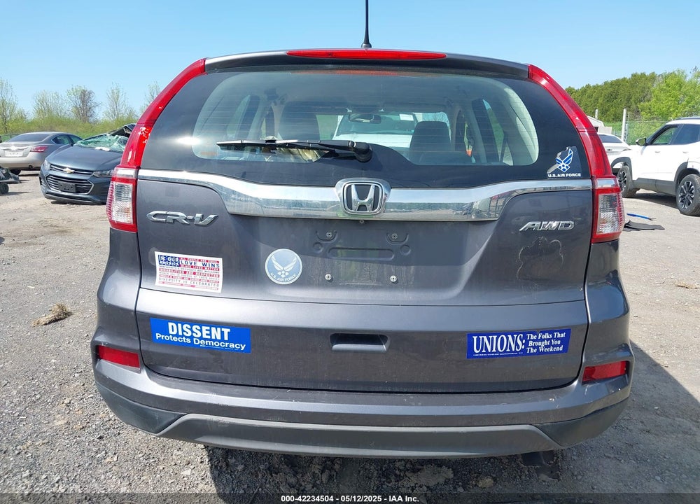 2015 HONDA CR-V LX VIN: 5J6RM4H38FL077945