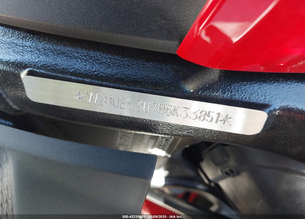 2024 BMW S 1000 RR VIN: WB10E6307R6K33851