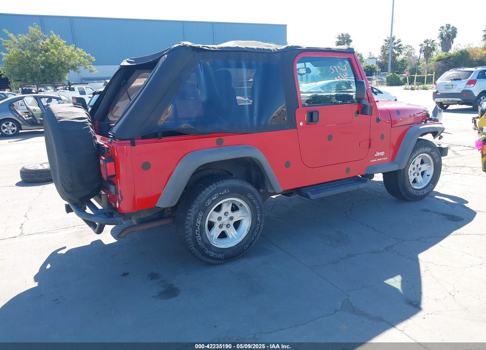 2005 JEEP WRANGLER UNLIMITED VIN: 1J4FA44S65P324248