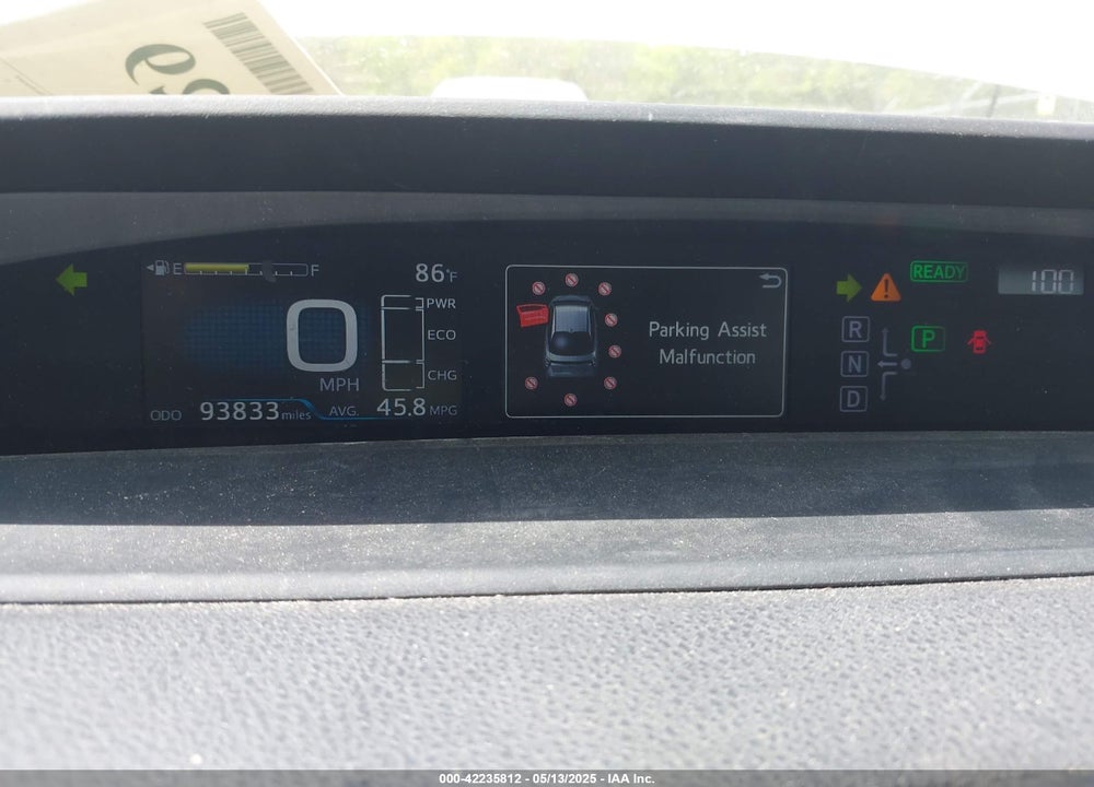 2018 TOYOTA PRIUS VIN: JTDKBRFU2J3591000