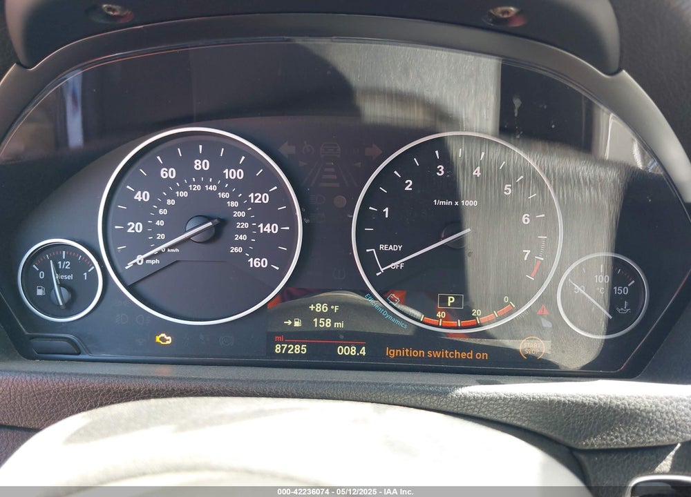 2018 BMW 328D XDRIVE VIN: WBA8F1C54JAE92929