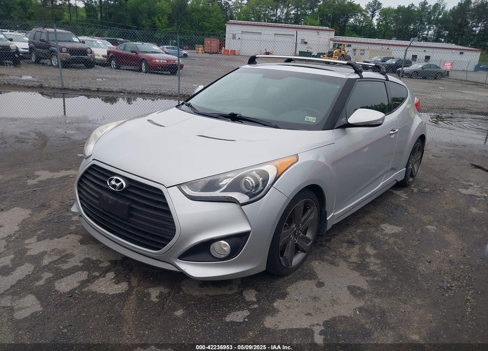 2014 HYUNDAI VELOSTER TURBO W/BLACK VIN: KMHTC6AE5EU198135