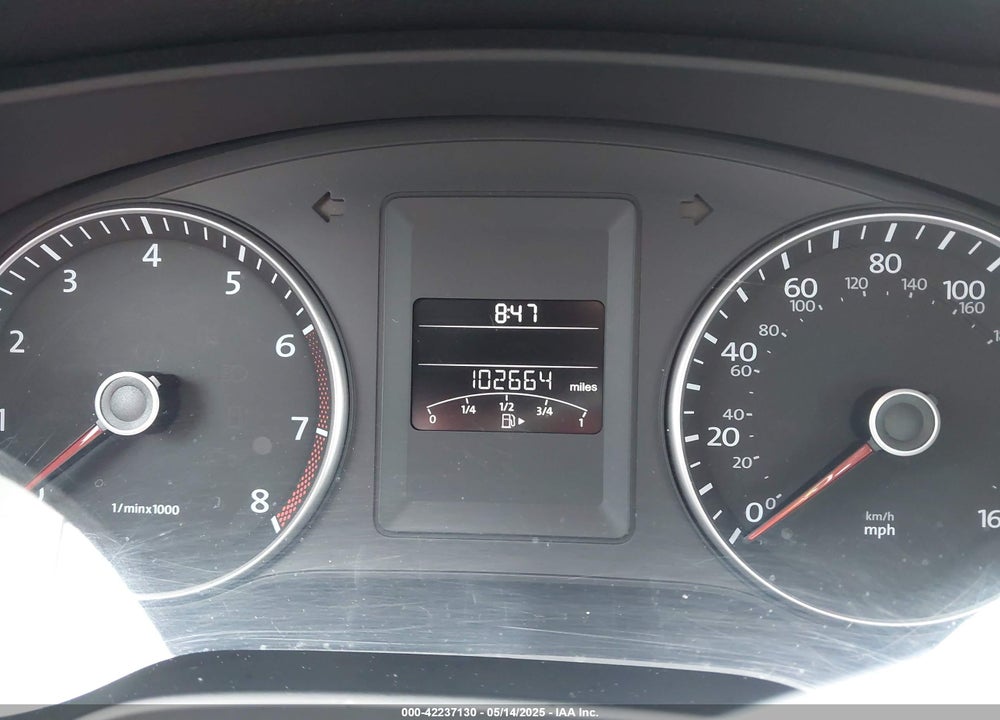 2012 VOLKSWAGEN JETTA 2.5L SE VIN: 3VWDP7AJ5CM461691