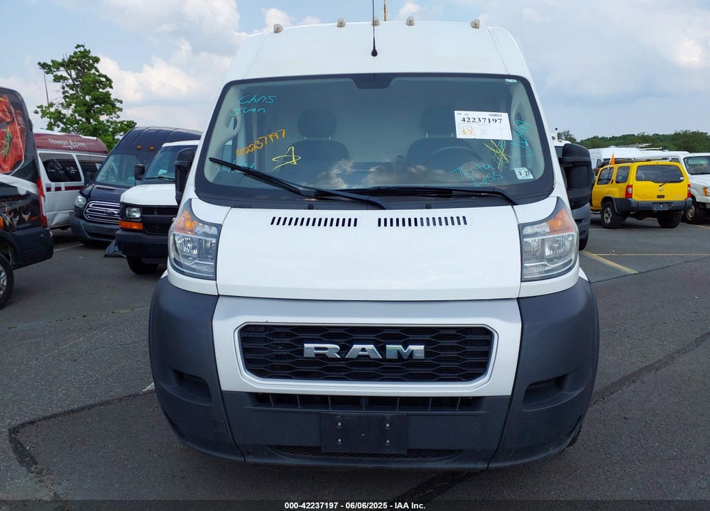 2021 RAM PROMASTER 2500 HIGH ROOF 159 WB VIN: 3C6LRVDG5ME576517