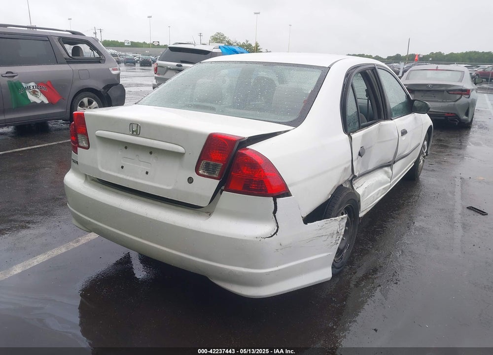 2004 HONDA CIVIC VP VIN: 2HGES16344H608484