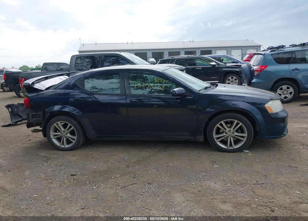 2011 DODGE AVENGER MAINSTREET VIN: 1B3BD1FGXBN595955