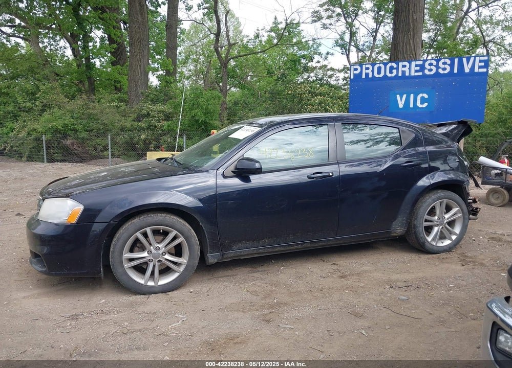 2011 DODGE AVENGER MAINSTREET VIN: 1B3BD1FGXBN595955