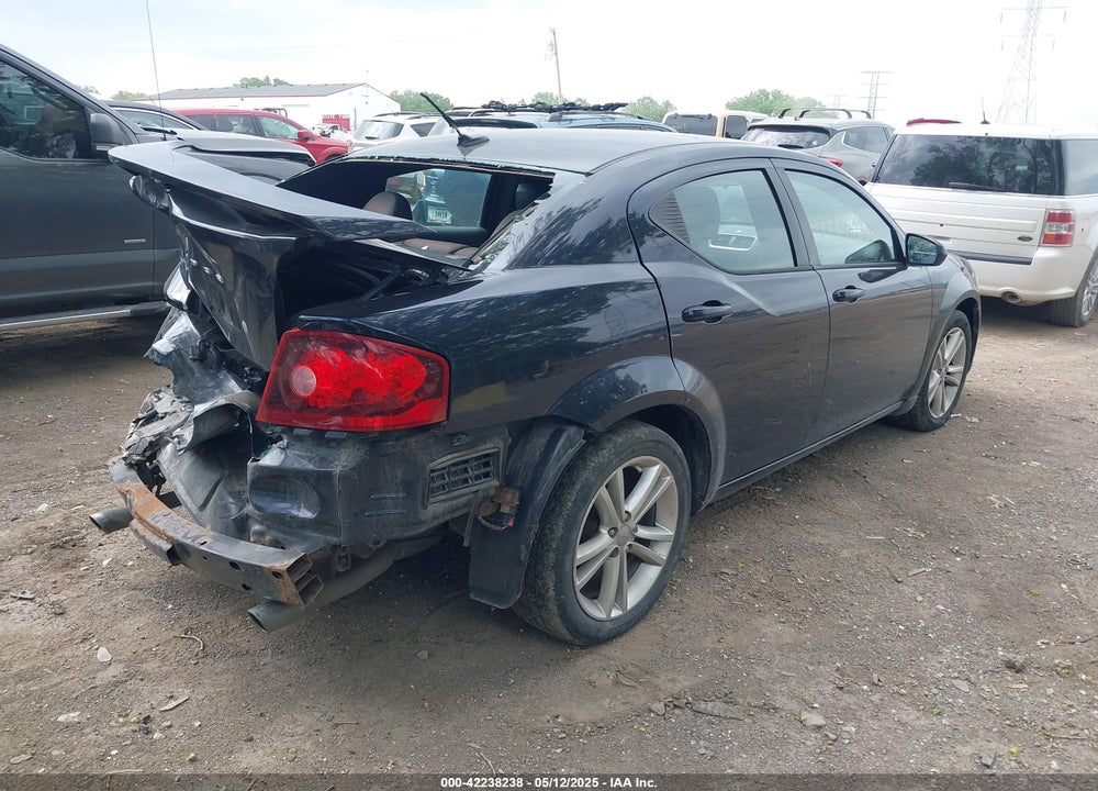2011 DODGE AVENGER MAINSTREET VIN: 1B3BD1FGXBN595955