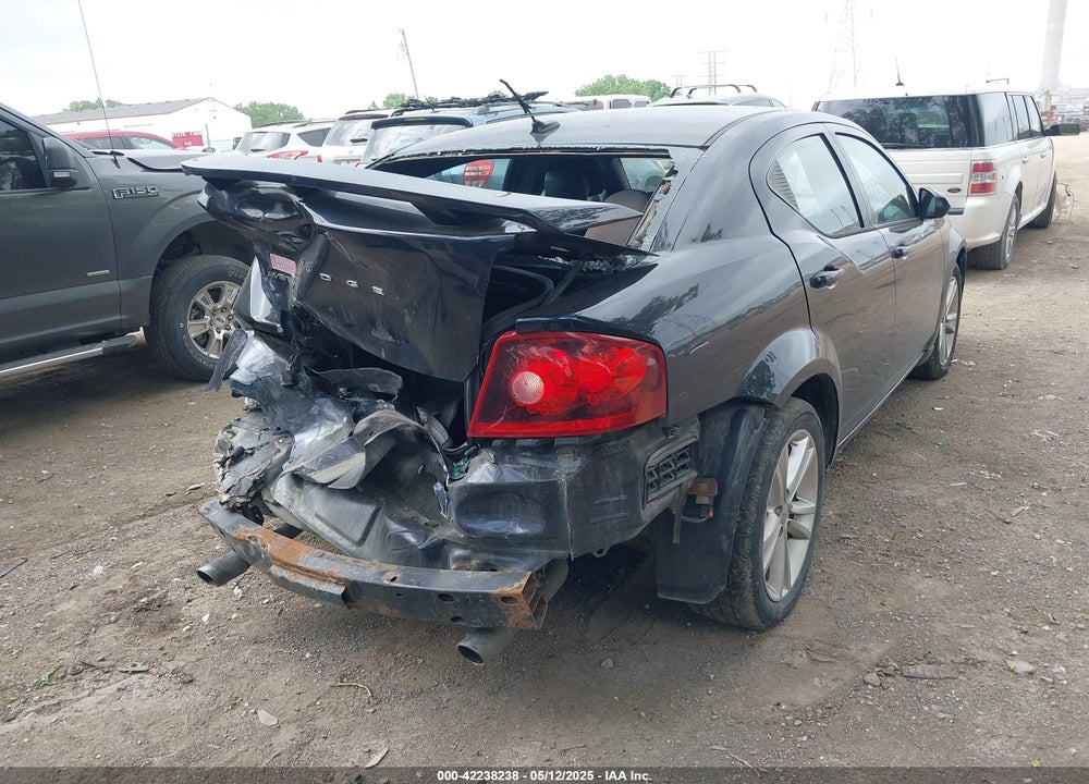 2011 DODGE AVENGER MAINSTREET VIN: 1B3BD1FGXBN595955