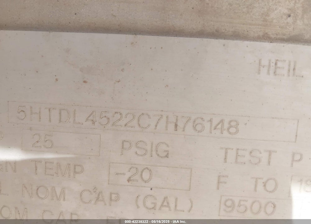 2012 HEIL CO --- VIN: 5HTDL4522C7H76148