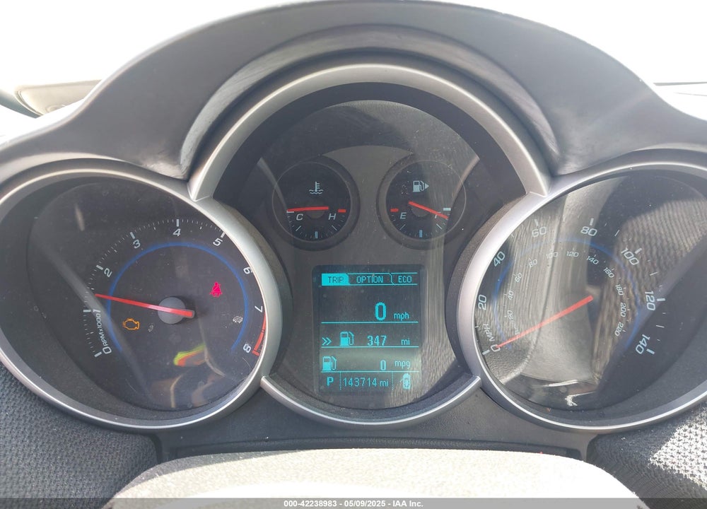 2013 CHEVROLET CRUZE ECO AUTO VIN: 1G1PH5SB9D7151265
