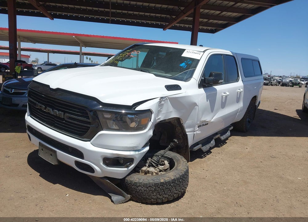 2021 RAM 1500 BIG HORN 4X4 6'4 BOX VIN: 1C6SRFBT7MN682934