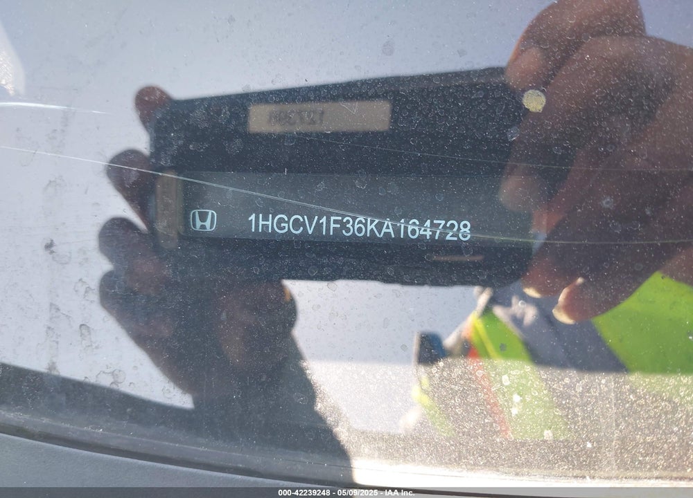 2019 HONDA ACCORD SPORT VIN: 1HGCV1F36KA164728