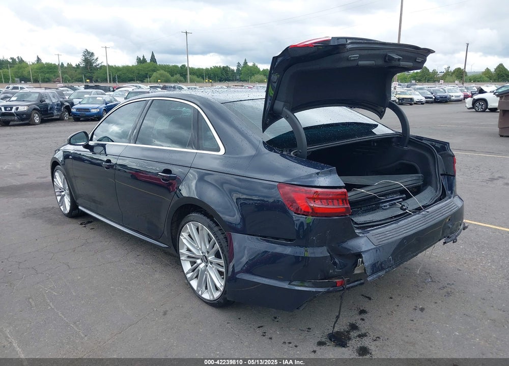 2018 AUDI A4 2.0T PREMIUM VIN: WAUFNAF45JA019132
