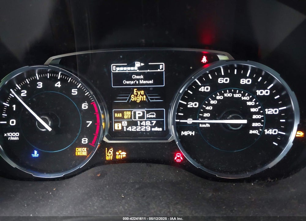 2017 SUBARU FORESTER VIN: JF2SJARC1HH519727