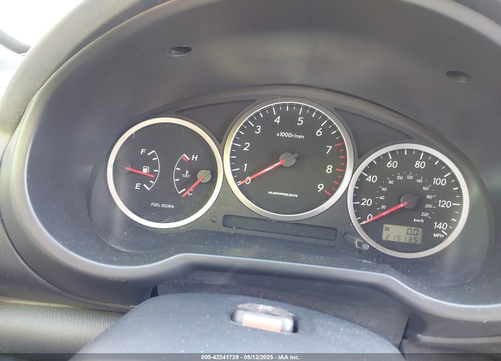 2004 SUBARU IMPREZA WRX VIN: JF1GG29644G801112