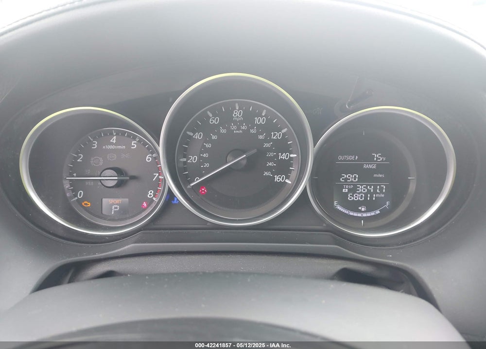 2016 MAZDA 6 I TOURING VIN: JM1GJ1V57G1434250