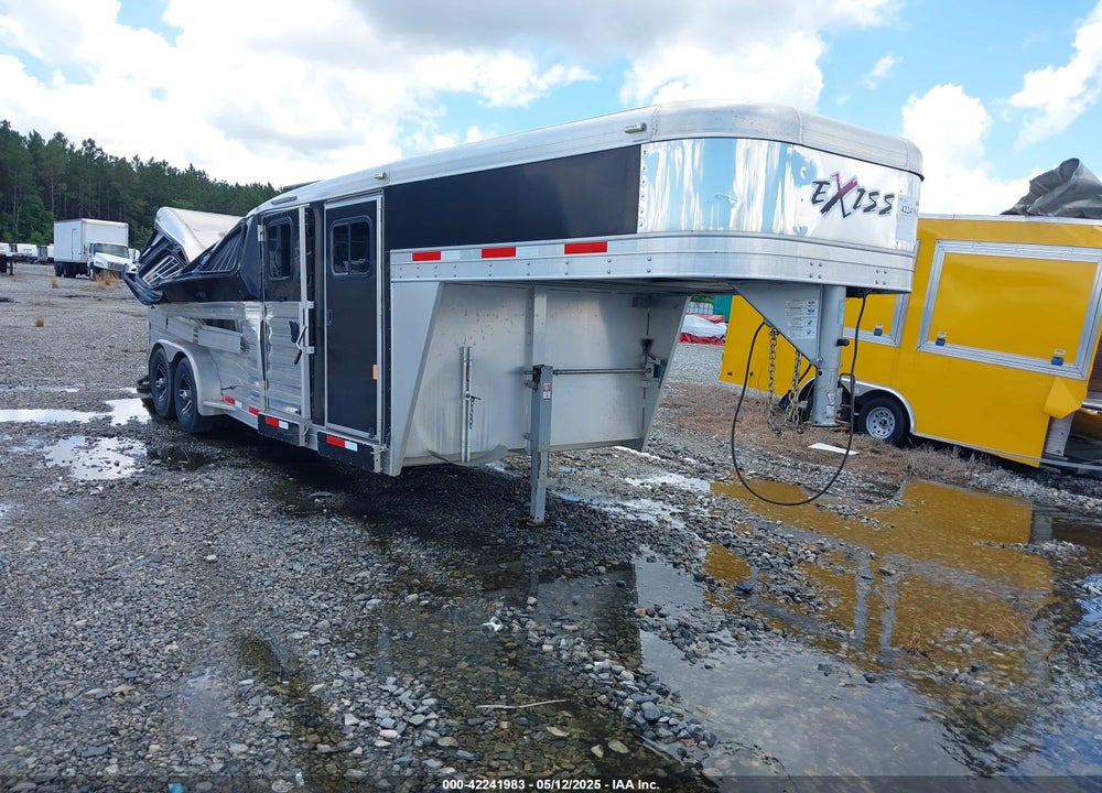 2018 EXXISS ALUMINUM TRAILERS HORSE TRAILER VIN: 4LABS2020J5068993